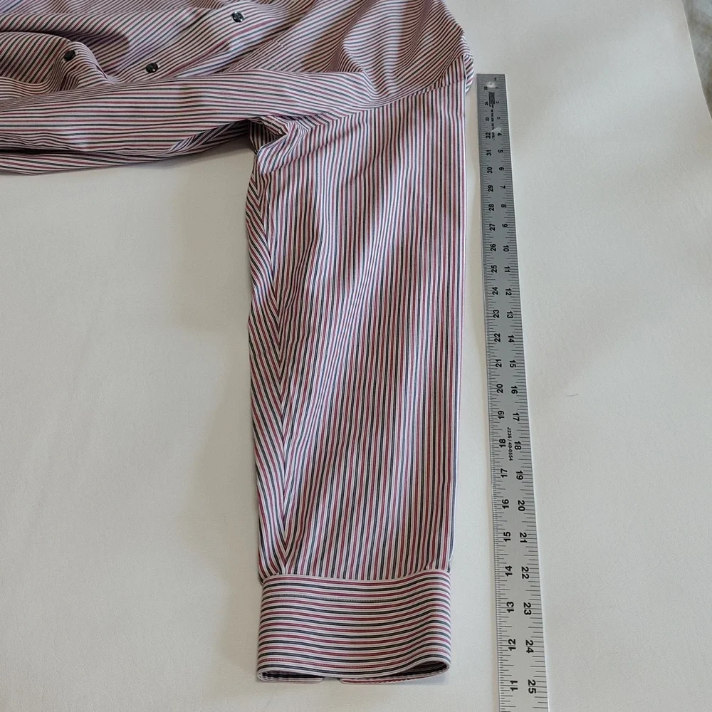 Banana Republic Dress Shirt Sze L 16-16 1/2 Classic Fit Tailored Office Striped